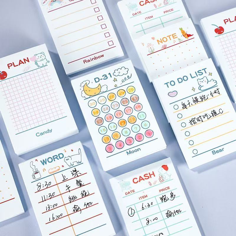Meal Plan Notepad - Bloc de Notas Adhesivas Kawai, Libro