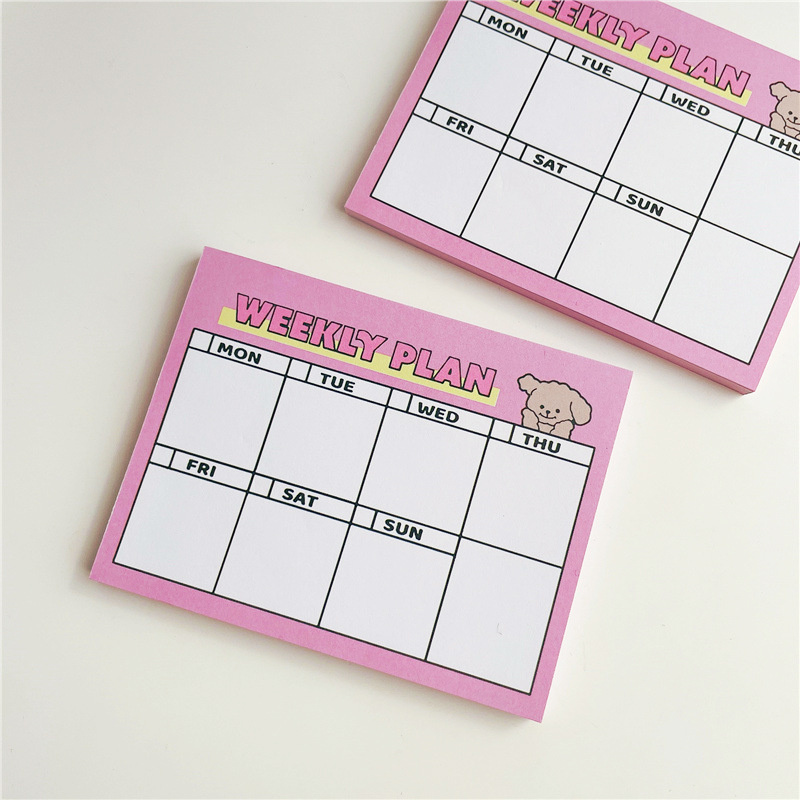 Meal Plan Notepad - Bloc de notas con dibujos de