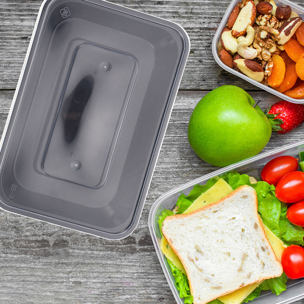 Meal Prep Rice - 50 Cajas Rectangulares Desechables para Alimentos