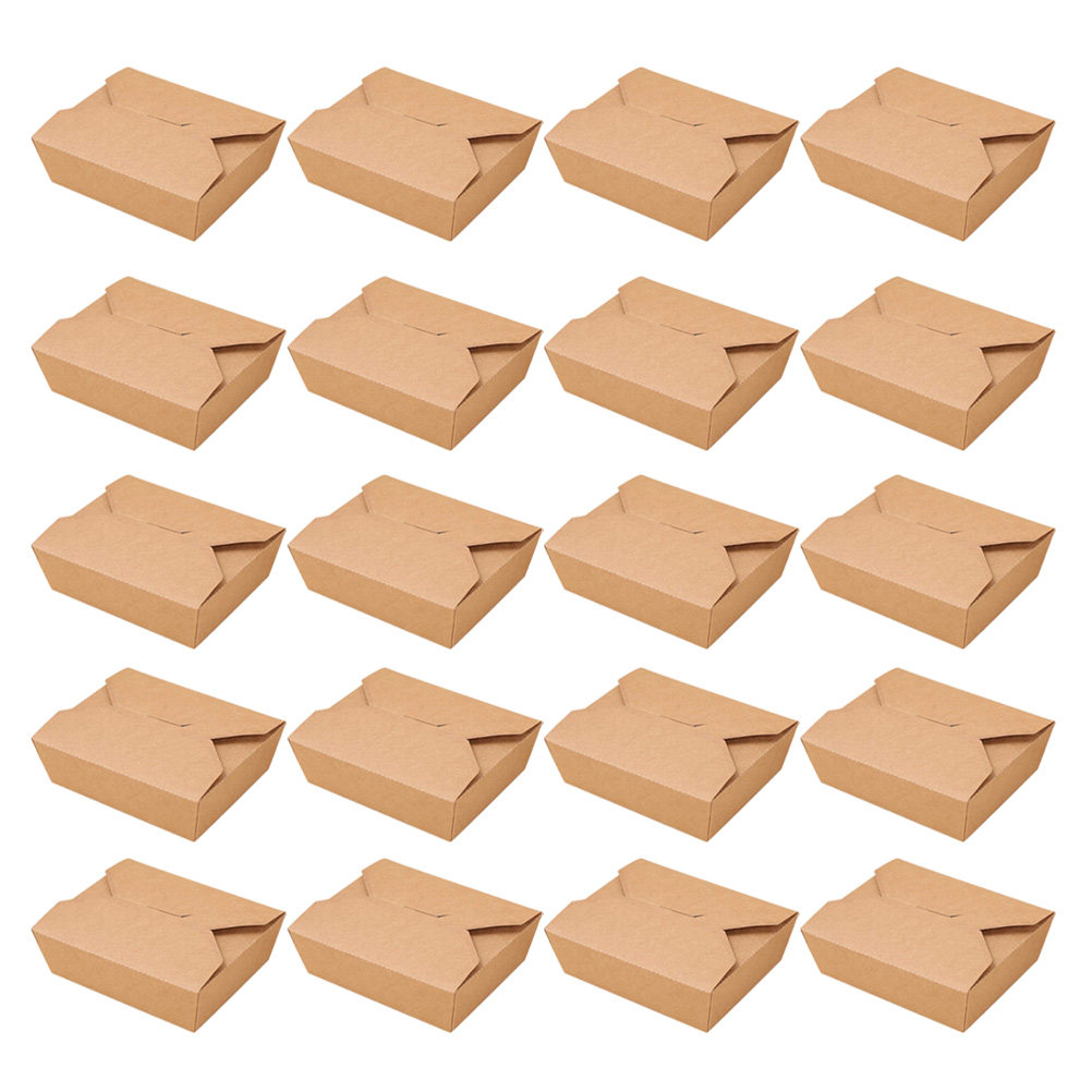 Meal Prep For A Day - 20 Cajas de Papel Kraft para