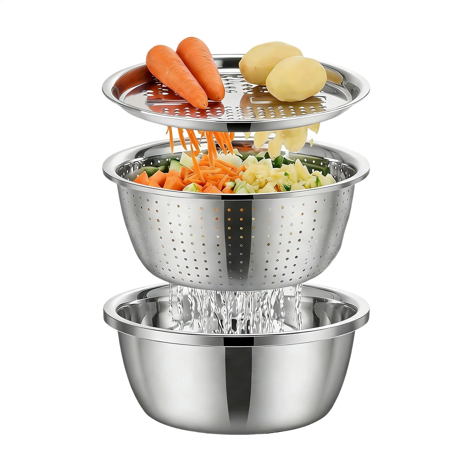 Meal Prep Rice - Cesta Coladora de Acero Inoxidable de