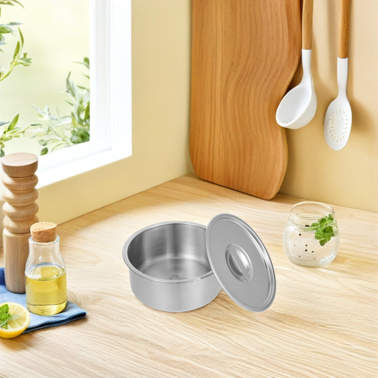 Meal Prep Egg - Tazón de Acero Inoxidable de 14