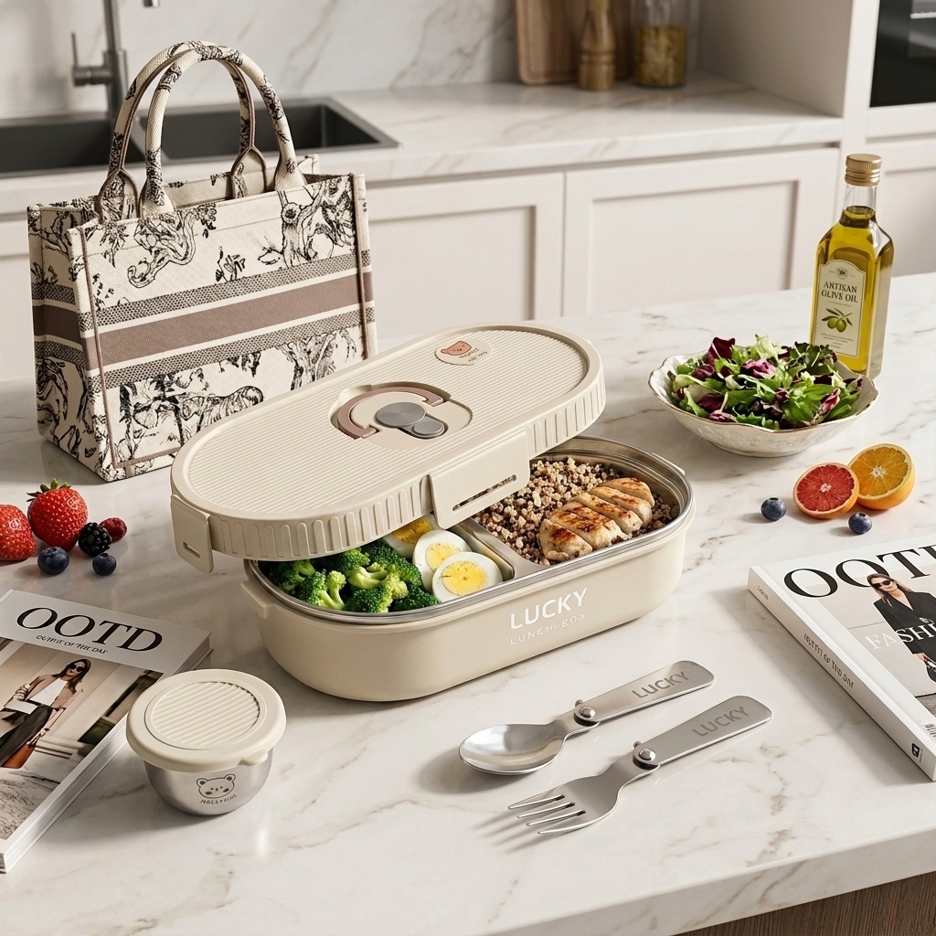 Meal Prep Kit - Lonchera Bento de Acero Inoxidable 304