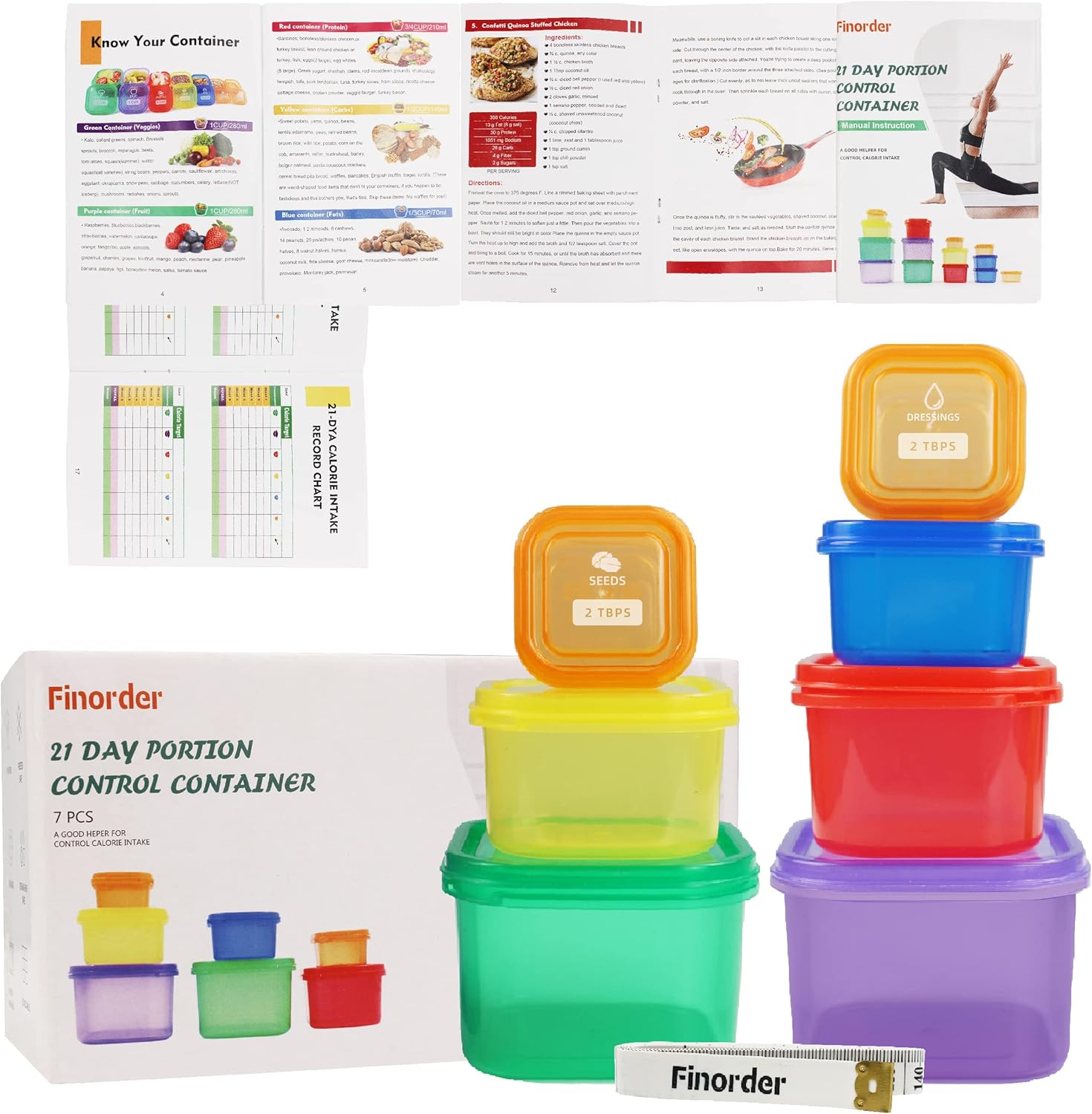 Meal Prep Kit - Kit de contenedor de Control de