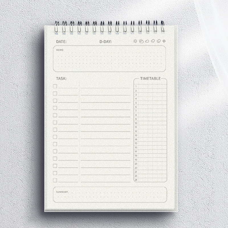 Meal Plan Notepad - Cuaderno planificador semanal diario cubierta PP