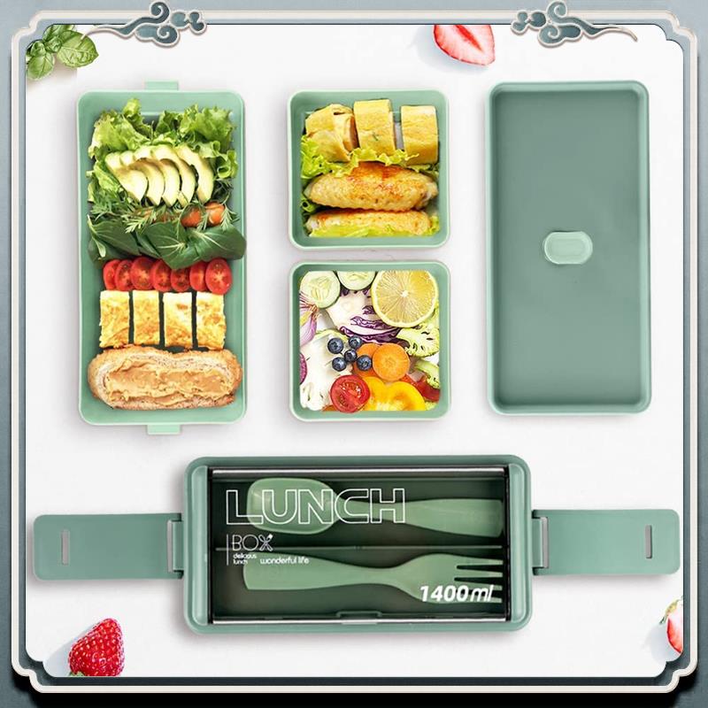 Meal Prep Kit - Kit de caja Bento duradera, fiambrera