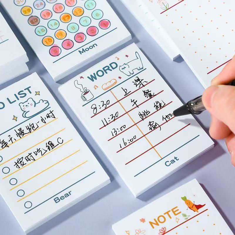 Bloc de Notas Adhesivas Kawai, - Meal Plan Notepad reseña y precio