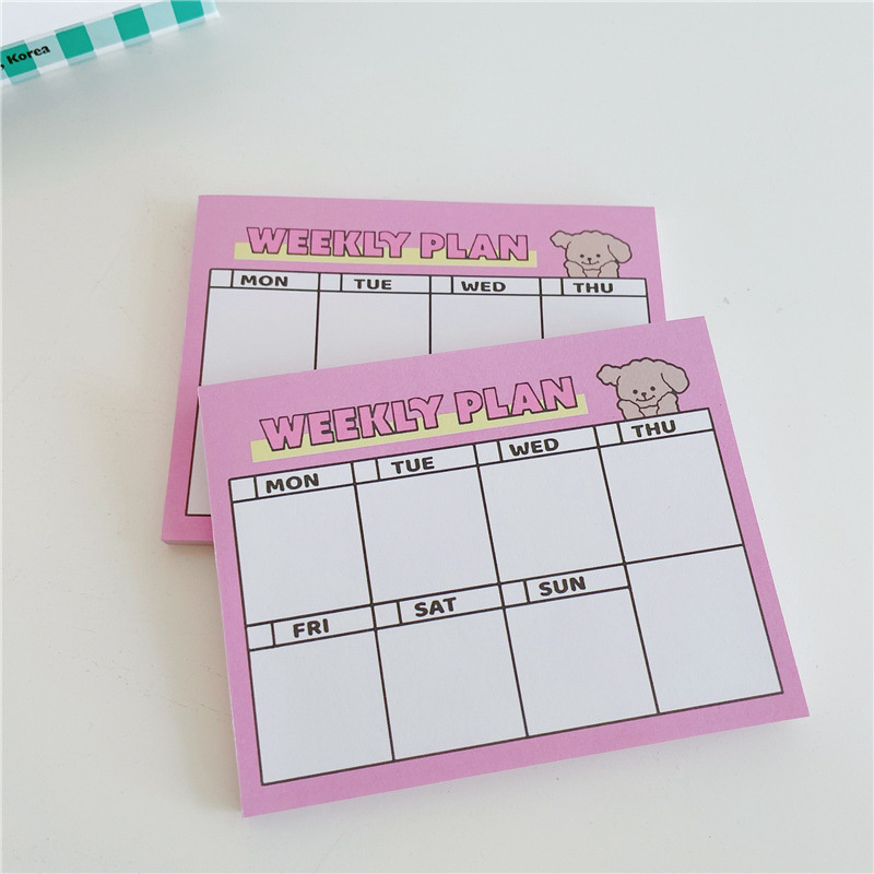 Bloc de notas con dibujos de c - Meal Plan Notepad reseña y precio