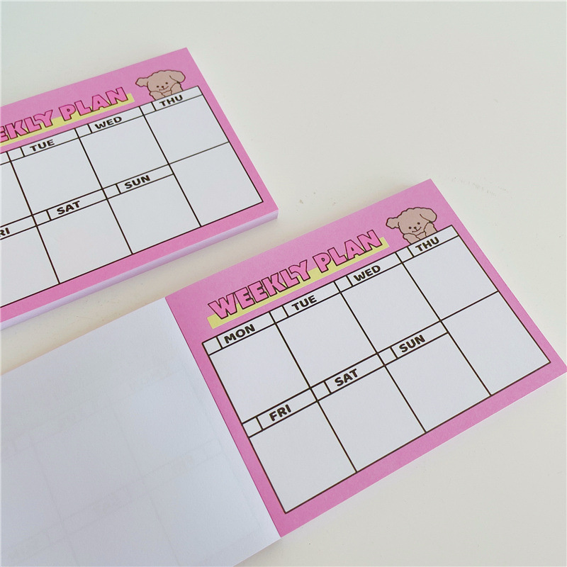 Bloc de notas con dibujos de c - Meal Plan Notepad reseña y precio
