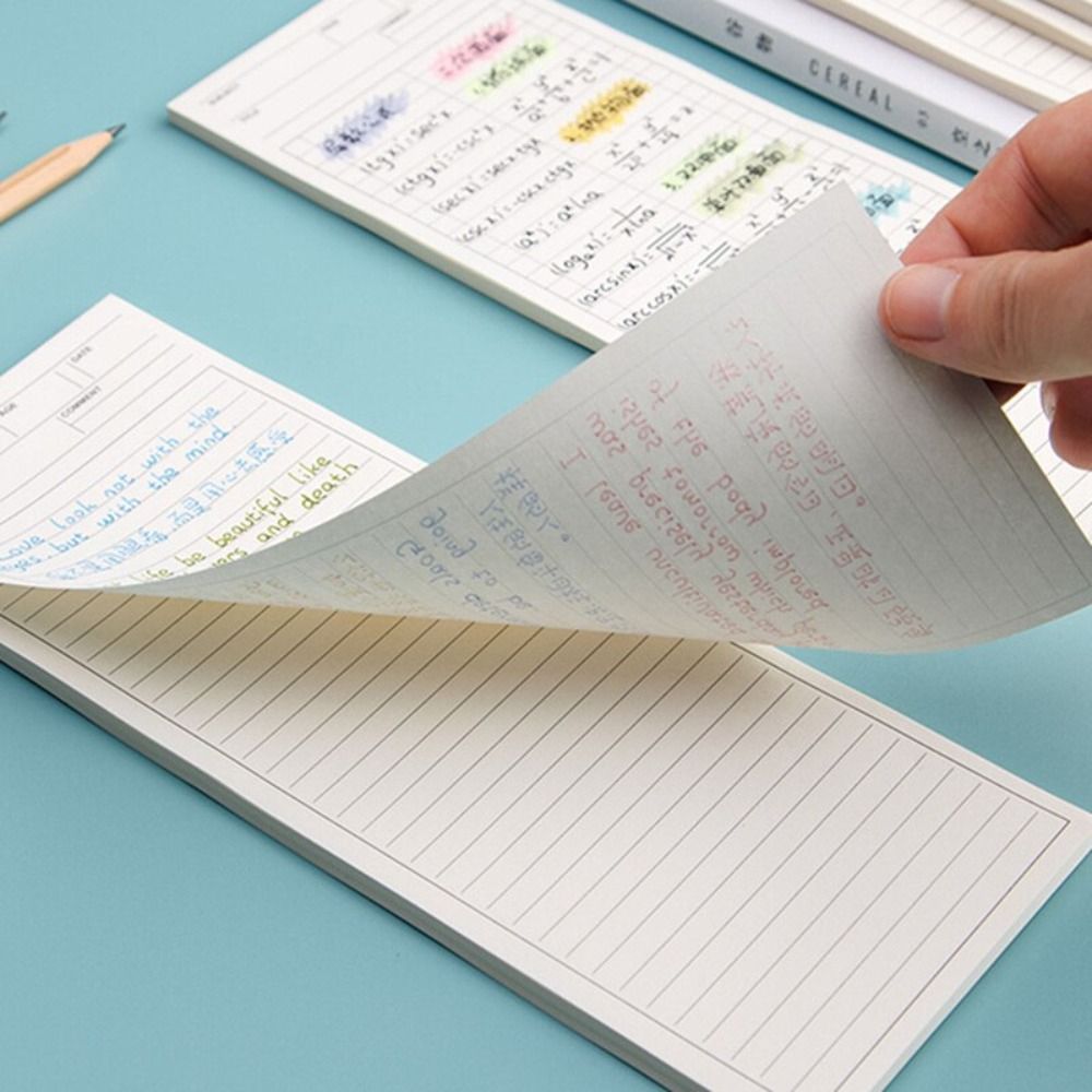 Bloc de notas largo no pegajos - Meal Plan Notepad reseña y precio