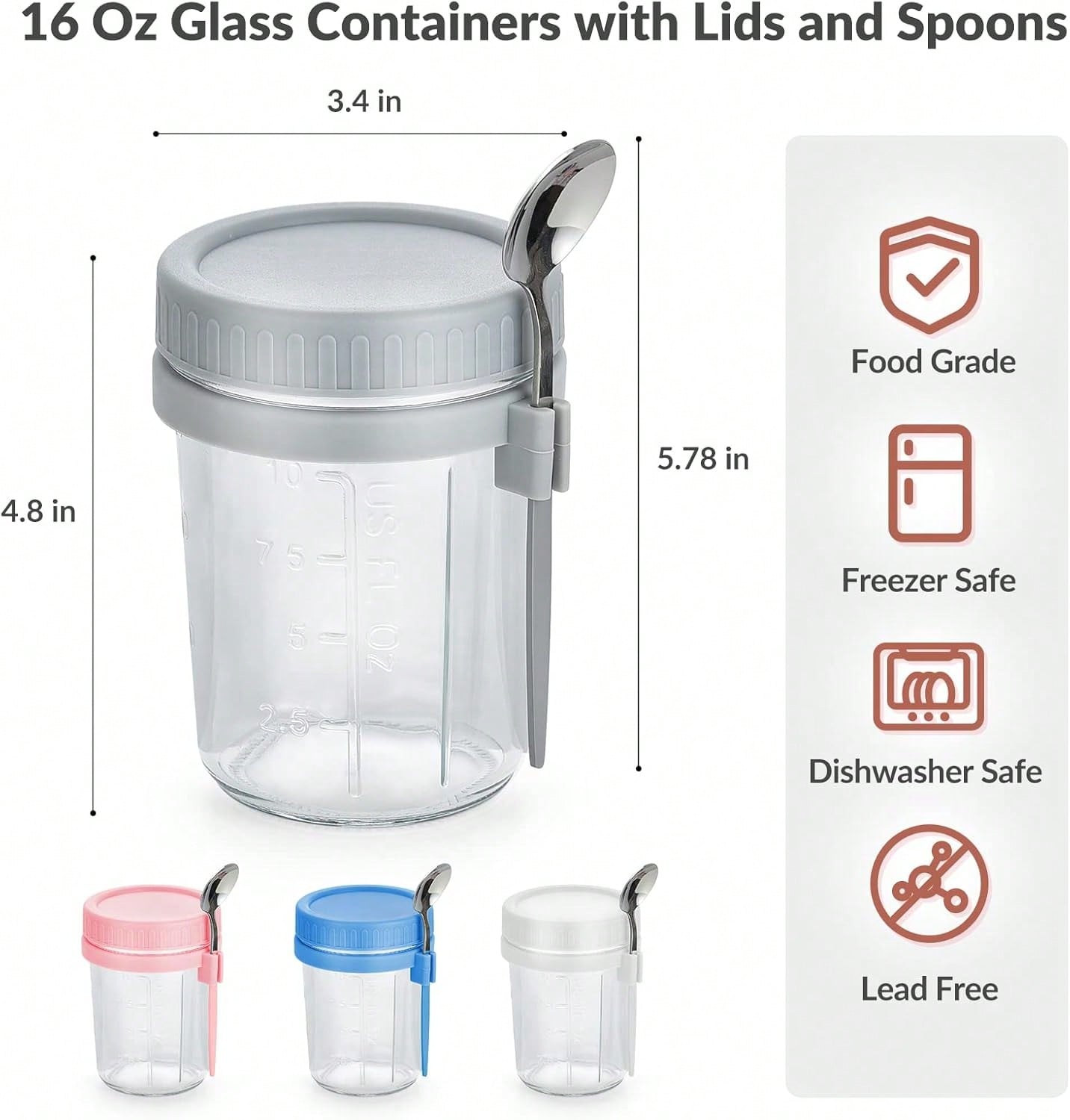 Paquete de 4 recipientes para  - Meal Prep Kit reseña y precio