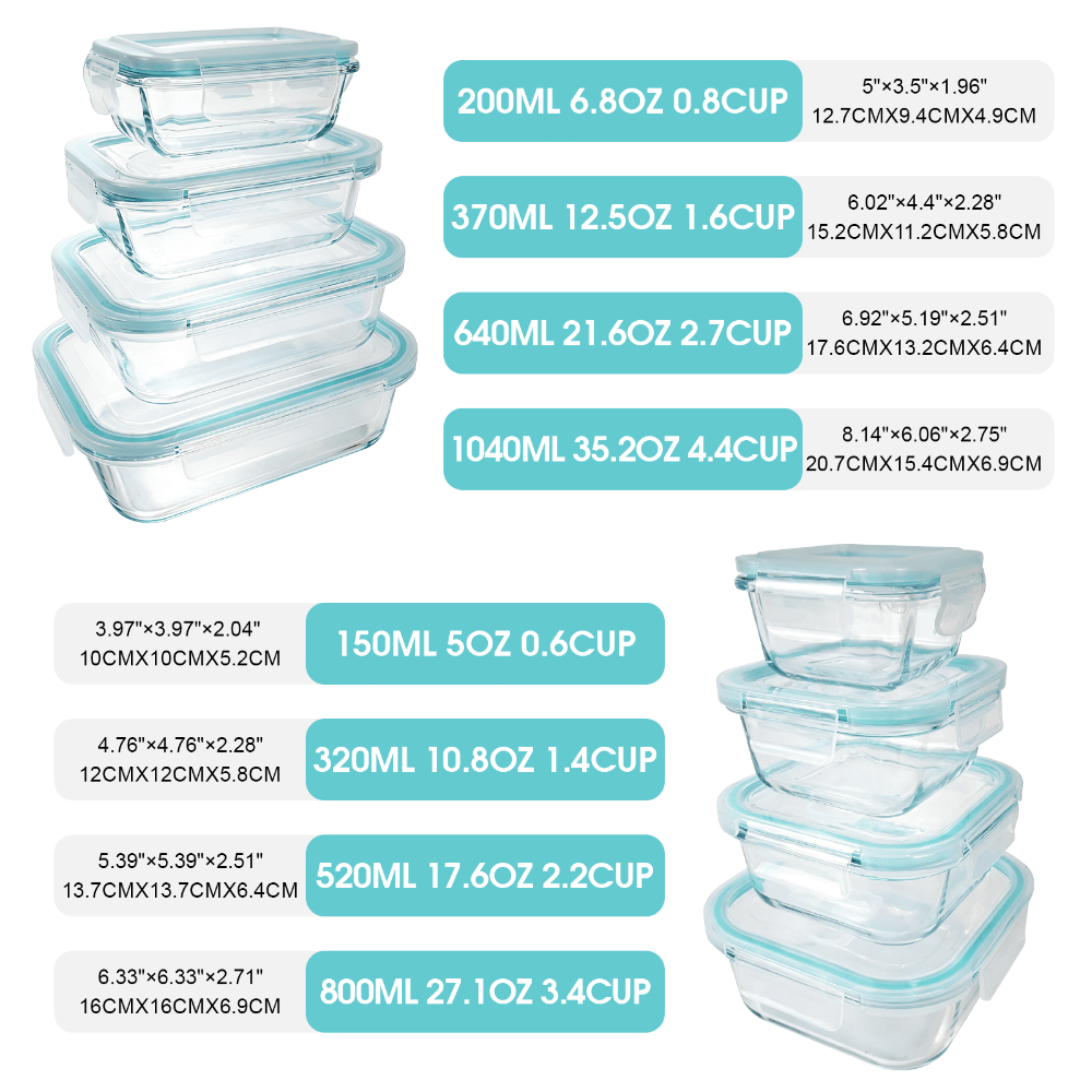 Recipientes de Vidrio para Alm - Meal Prep Kit reseña y precio
