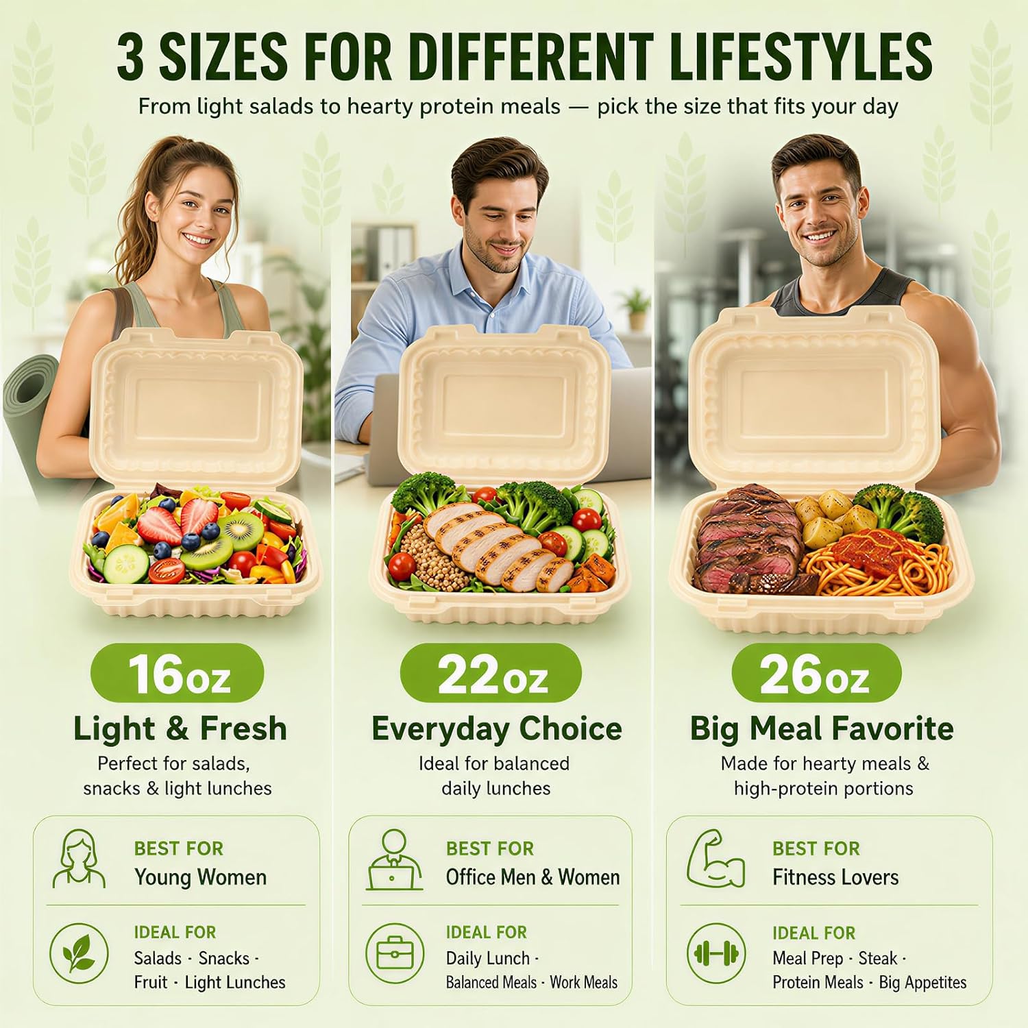 Paquete de 50 Contenedores Des - Meal Prep Rice reseña y precio