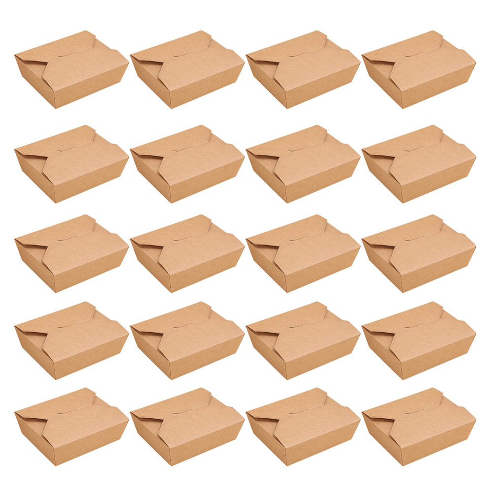 20 Contenedores de Papel Kraft - Meal Prep For A Day reseña y precio