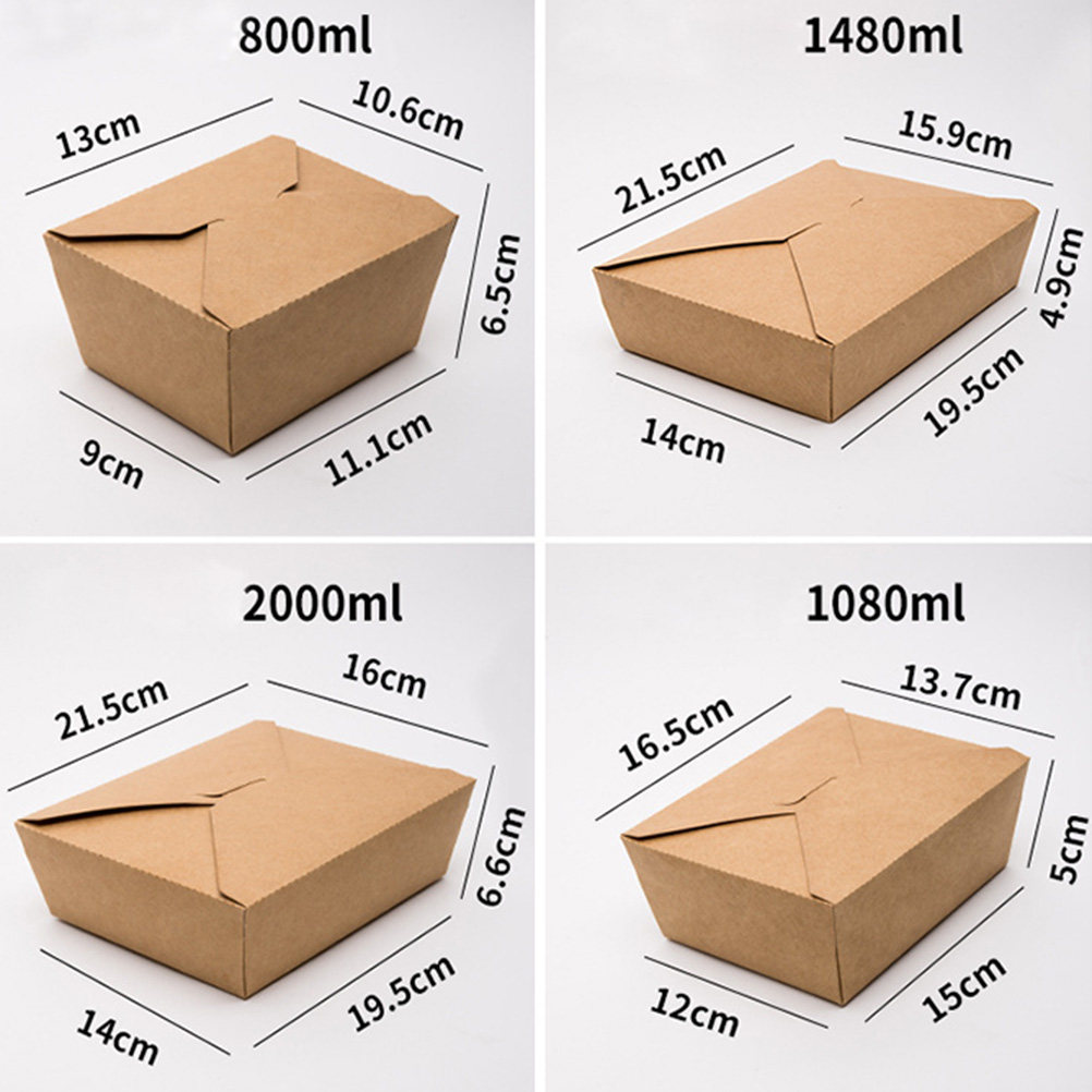 20 Contenedores de Papel Kraft - Meal Prep For A Day reseña y precio