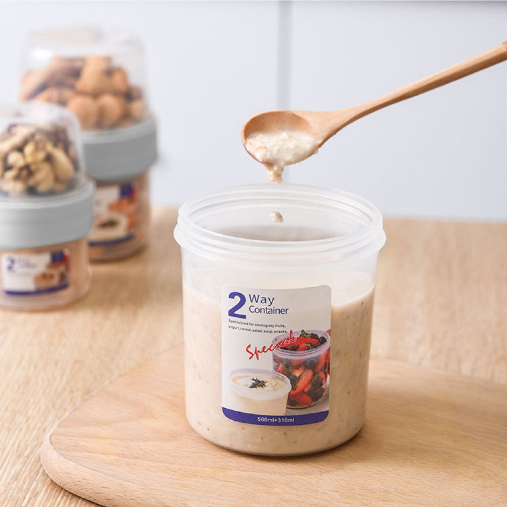 Contenedor Portátil de Doble C - Meal Prep Yogurt Bowl reseña y precio