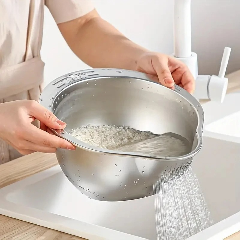 Colador de Acero Inoxidable An - Meal Prep Rice reseña y precio