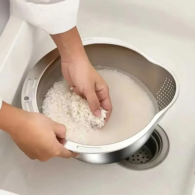 Colador de Acero Inoxidable An - Meal Prep Rice reseña y precio