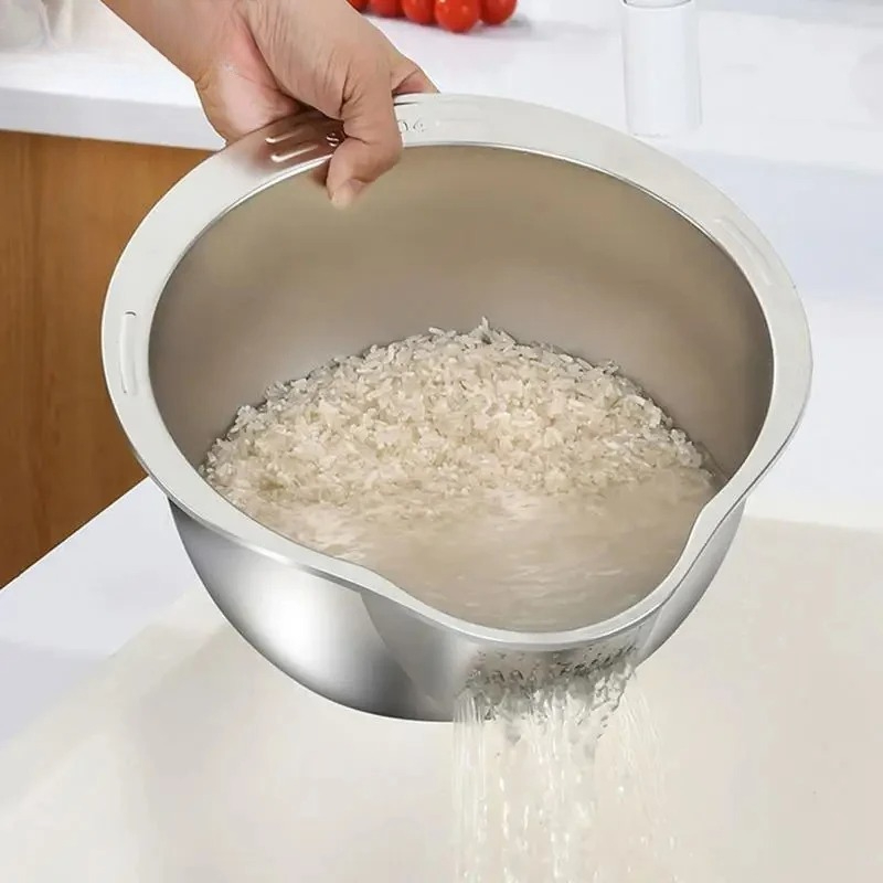Colador de Acero Inoxidable An - Meal Prep Rice reseña y precio