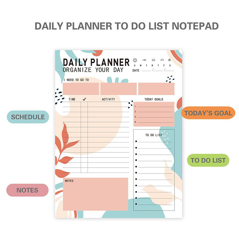 Bloc de notas planificador dia - Meal Plan Notepad reseña y precio